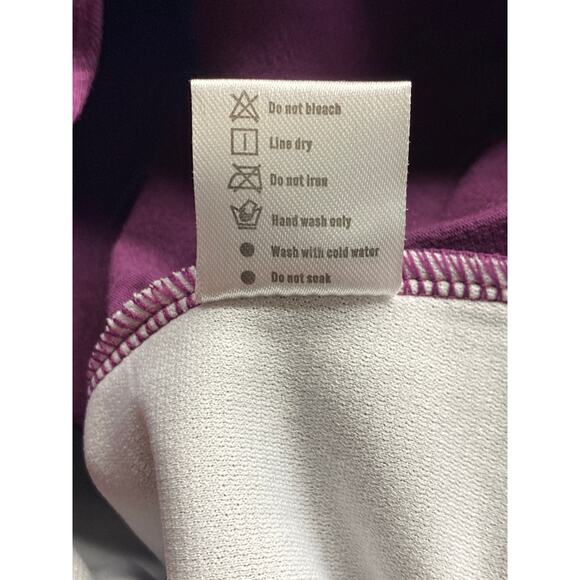 Brand New WYHDY Girls 3X Purple Dance Unitard Leotard Sleeveless One Piece - Picture 4 of 5